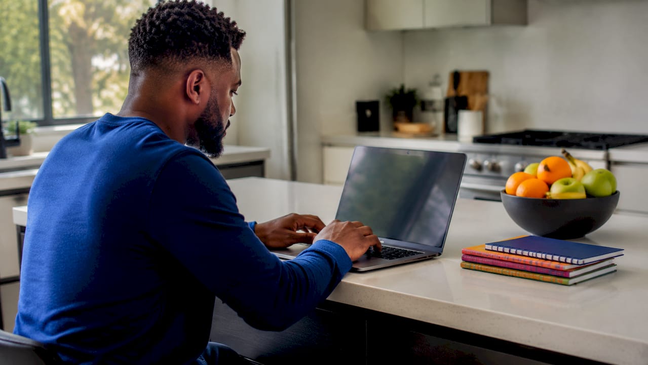 Hands checking laptop with update expiration list