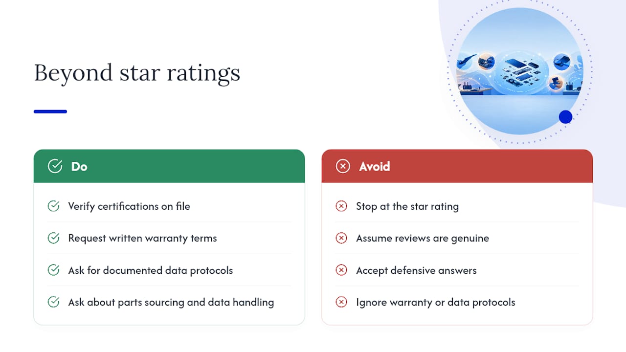 Why these criteria matter more than star ratings alone — overview diagram
