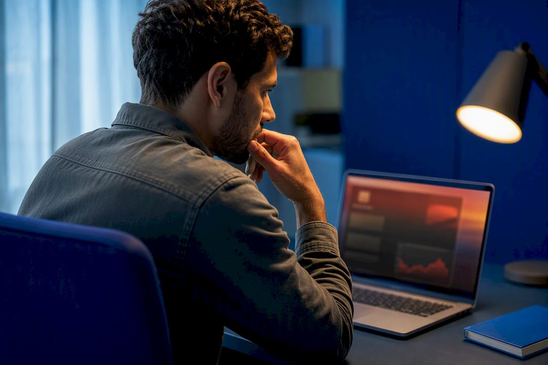Technician reviewing suspicious Mac activity