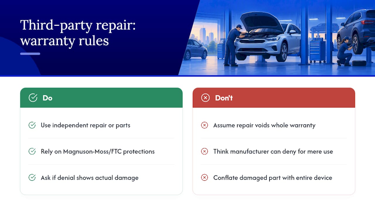 Does an Independent Repair Void Your Manufacturer Warranty? — overview diagram
