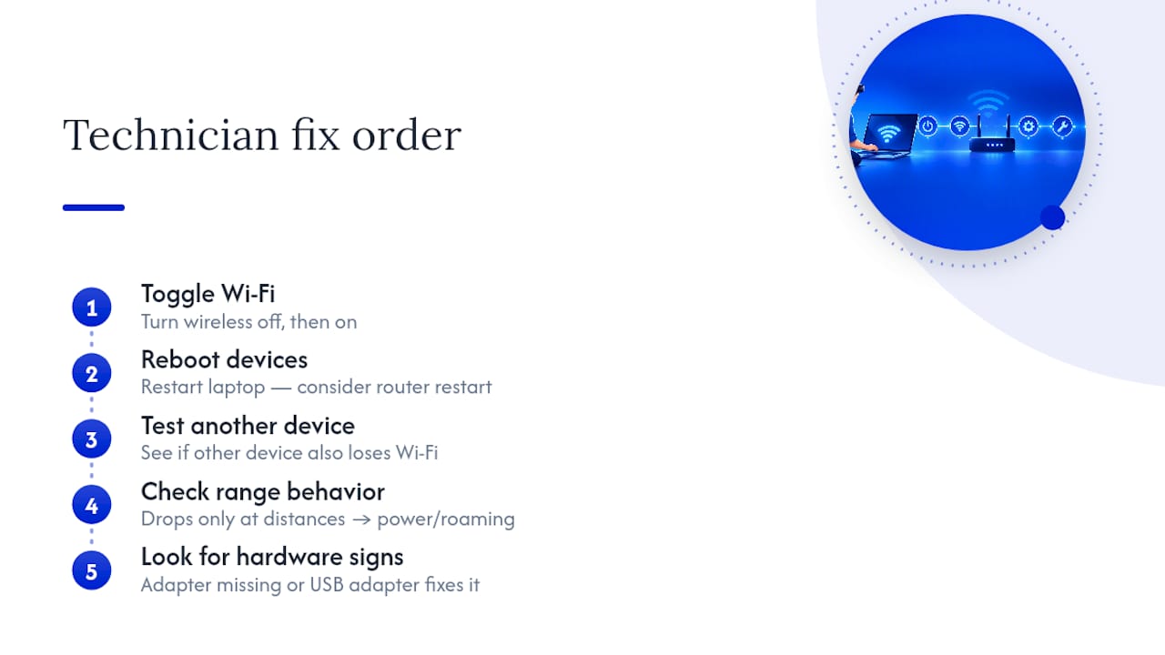 A technician's take on fixing this in the right order — overview diagram