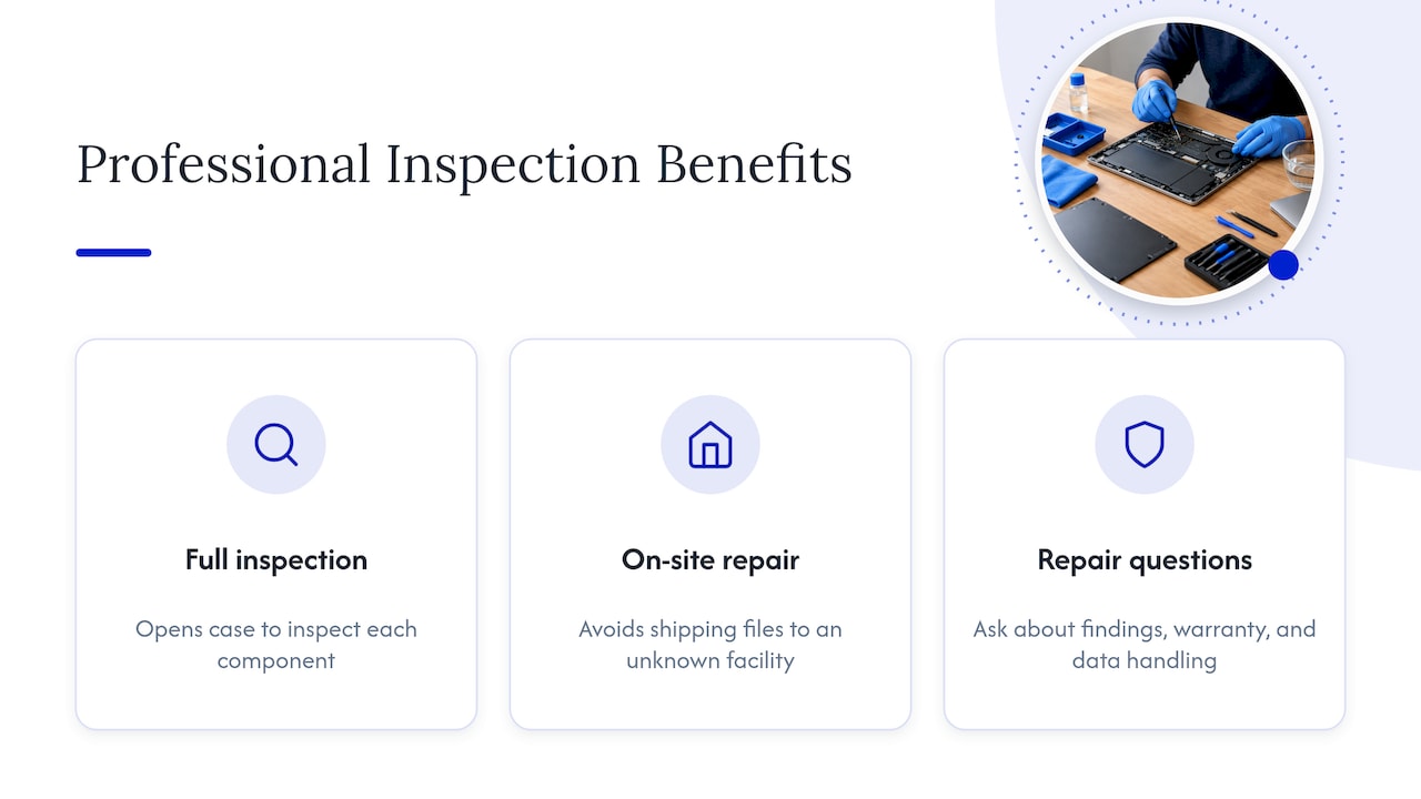 Why a professional inspection catches what you can't see — overview diagram